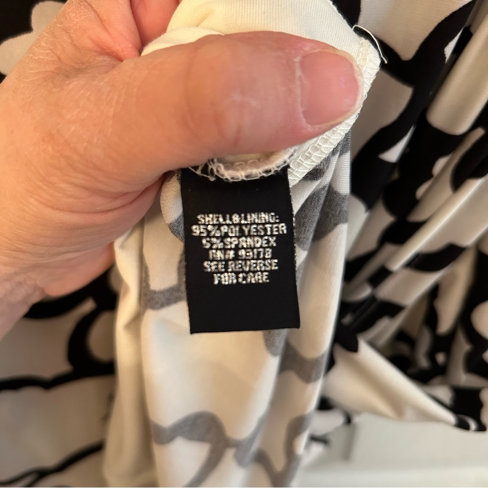 Catherine Malandrino black and white dress Size 8 - Picture 6 of 8